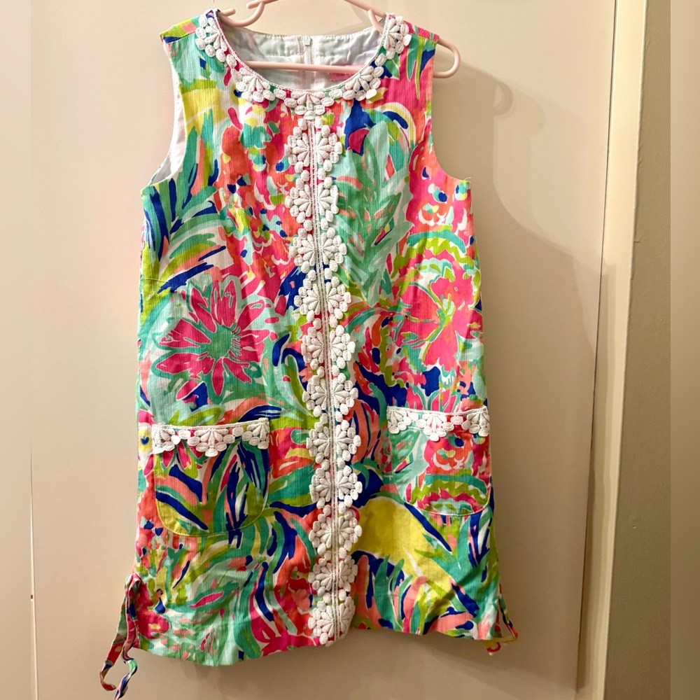 Lilly Pulitzer Girls Tropical Shift Sundress Dress, Size 8